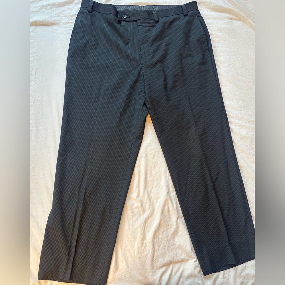 Calvin Klein Classic Black Pinstripe Pants 36x34